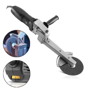 STAHLWERK Meuleuse pour soudures d'angle KS-800 ST avec puissance de 800 W Meuleuse à col long Meuleuse pour soudures d'angle avec engrenage à plusieurs étages pour angles particulièrement aigus